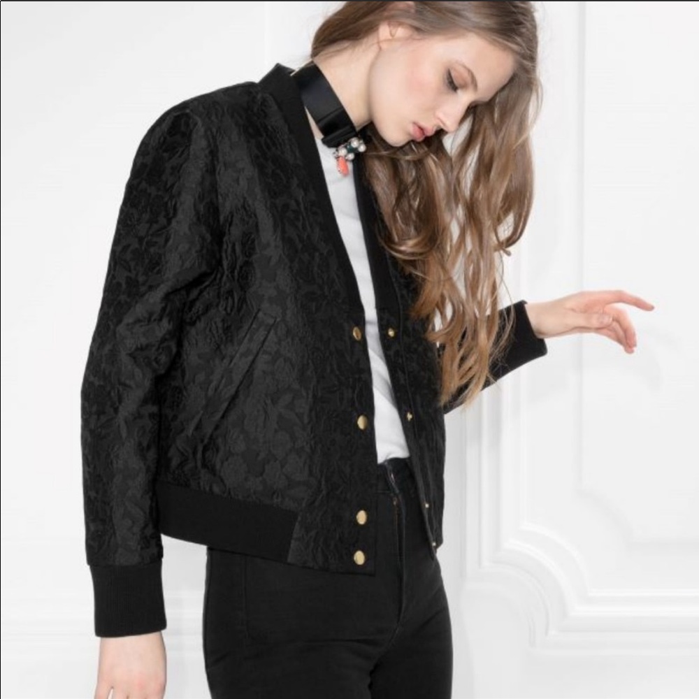 &Other Stories Jacquard Bomber jacket